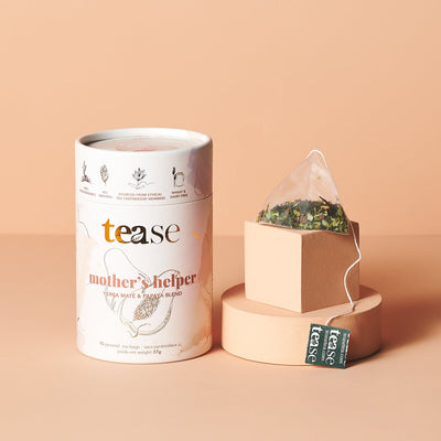 Tease Tea tube-refill > wellness > biodegradable > tea > energy tea > mood tea > mom tea Mothers Helper Mothers Helper Tea | Mood Support - Tease Wellness Blends