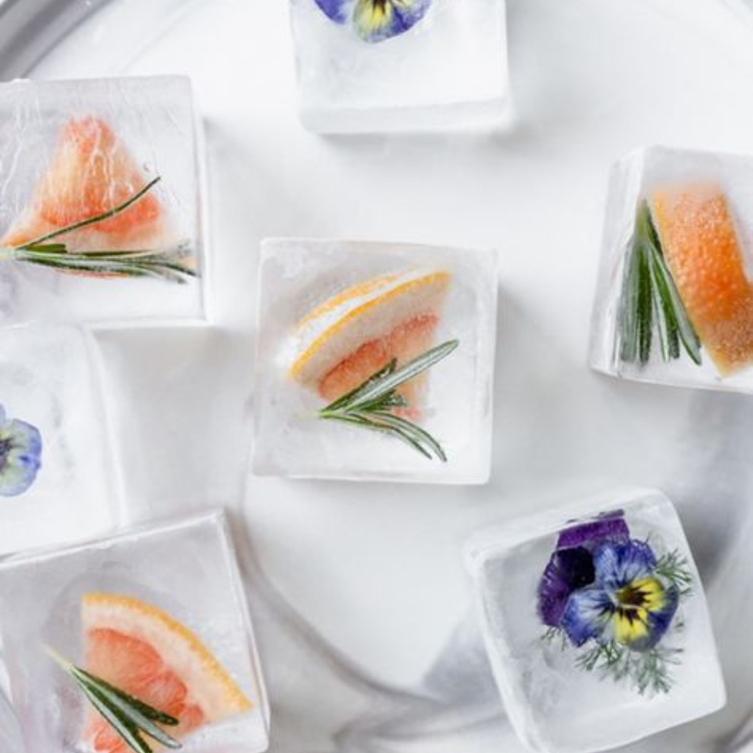 How to Make Botanical Ice Cubes