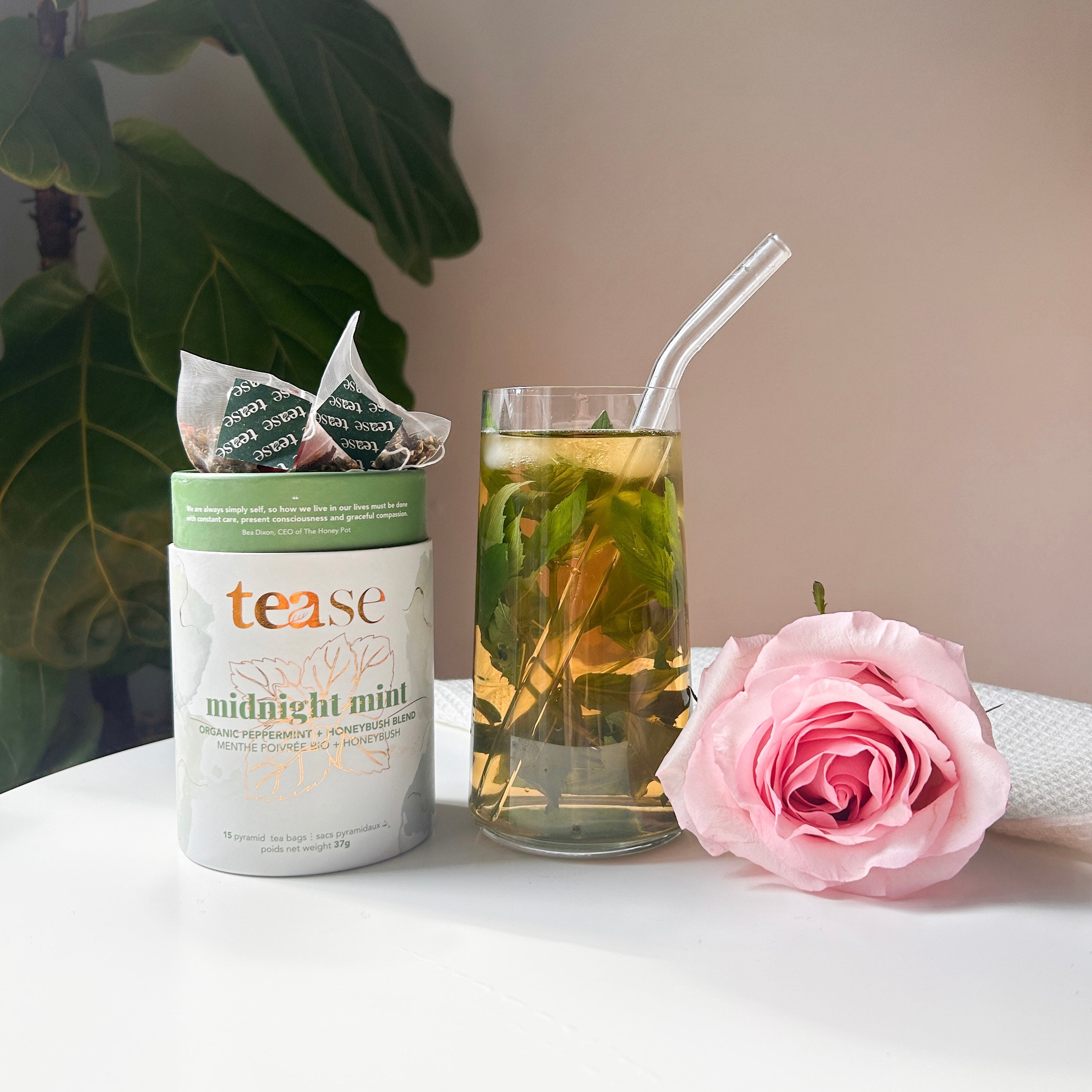 Peppermint Tea for Digestion Support - Herbal Caffeine Free Tea