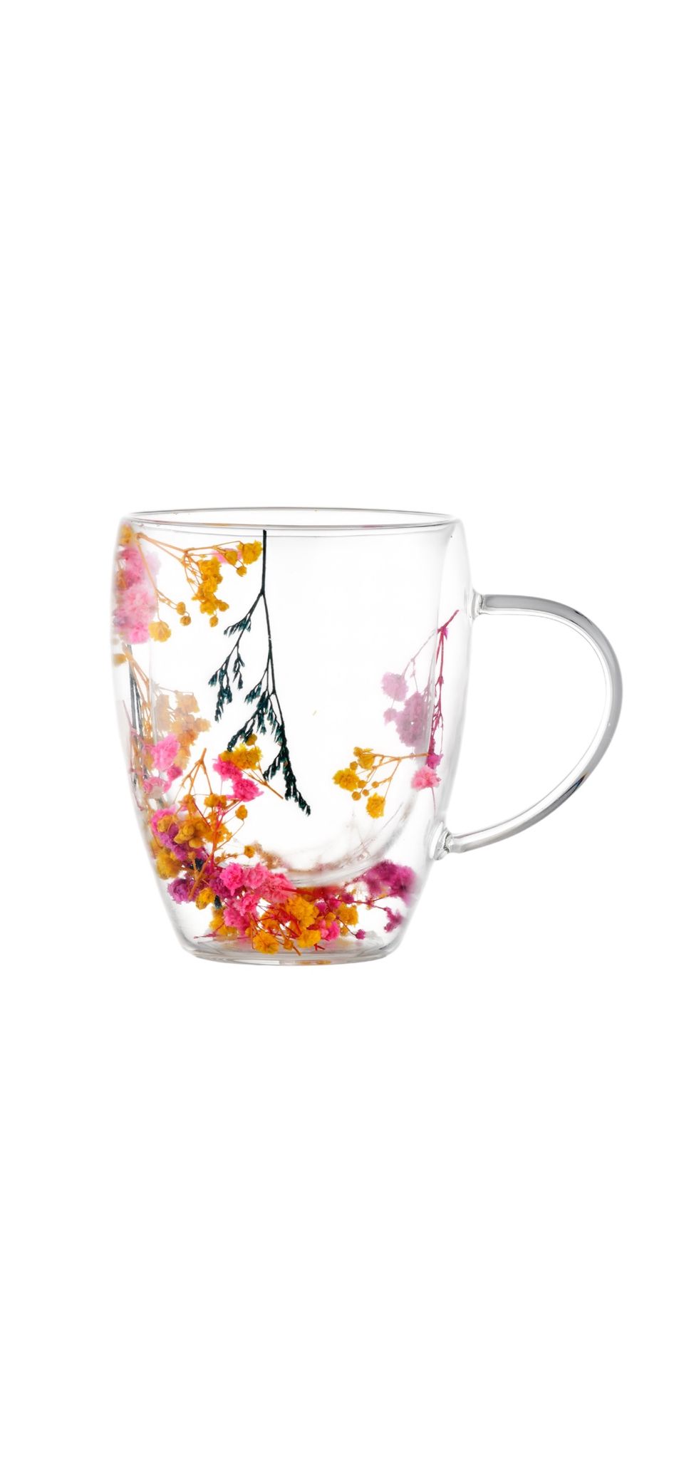 Floral Glass Tea Perfect Tea Mug
