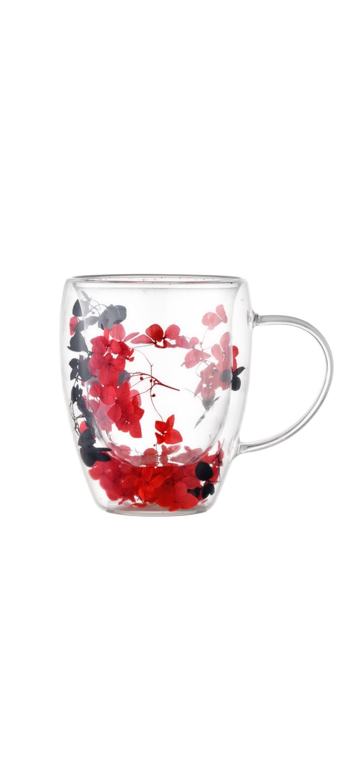 Floral Glass Tea Perfect Tea Mug