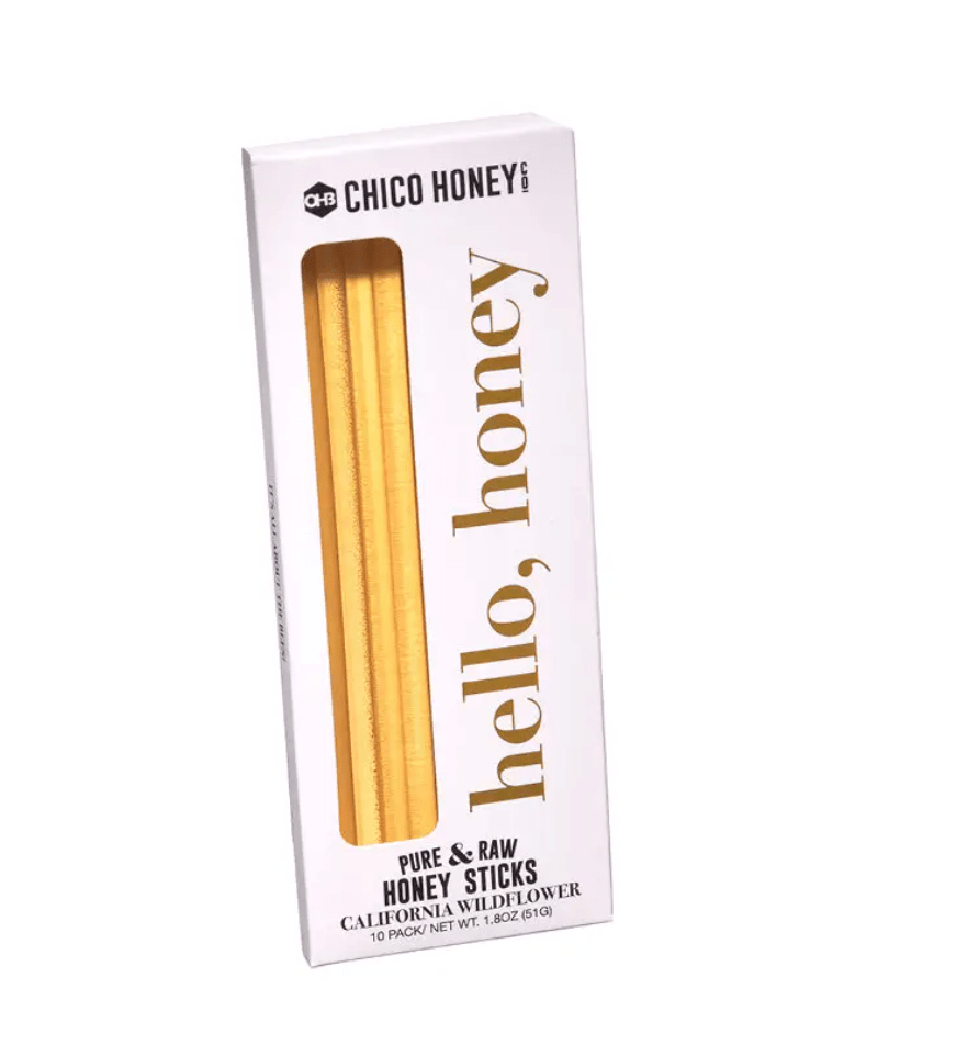 Wildflower Honey Sticks 10 Pack by Chico Honey Tease Tea & Wellness