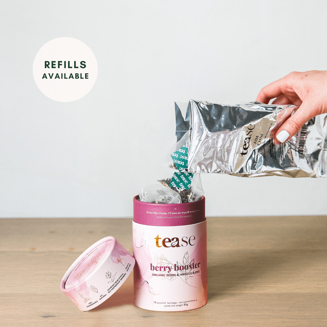 Tease Tea blended green tea Berry Booster Berry Booster Tea - Immunity Support - Tease Wellness Blends