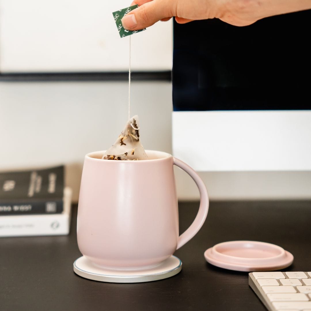 Tease Tea blended green tea DUPE Smart Heated Mug Kit 2.0 Smart Heated Mug Kit 2.0 |  With Wireless Charger Beverage Warmer by Tease
