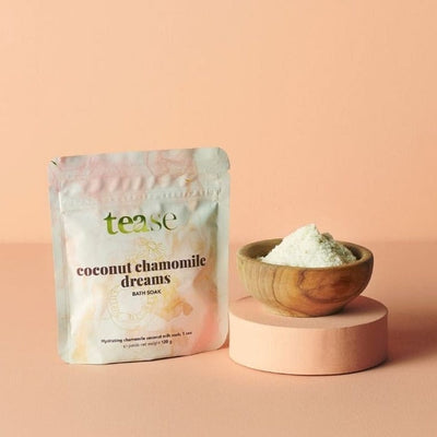 Tease Tea Tease > Bath Soak 120g Coconut Chamomile Dreams Bath Soak Coconut Chamomile Dreams Bath Soak - Tease Wellness Blends