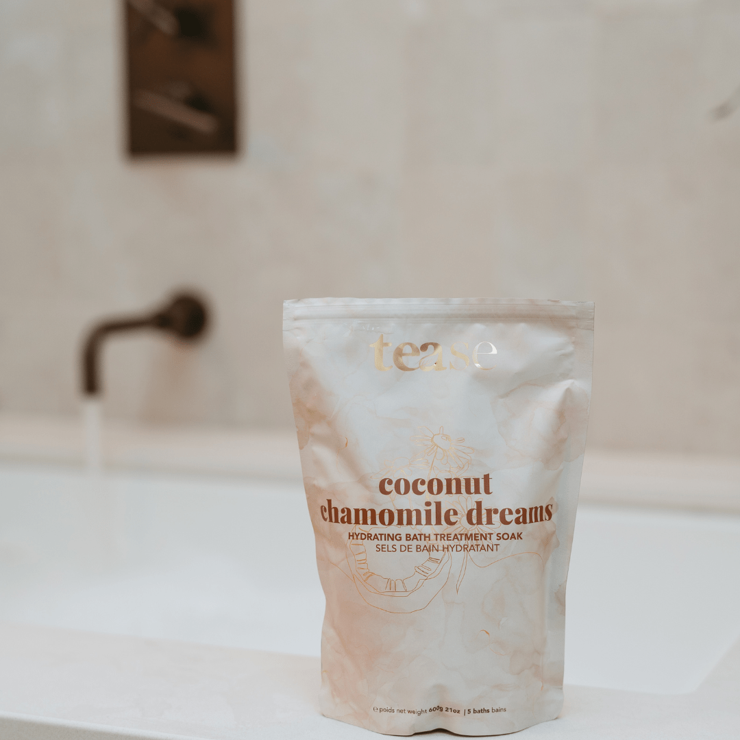Tease Tea Tease > Bath Soak 600g Coconut Chamomile Dreams Bath Soak Coconut Chamomile Dreams Bath Soak - Tease Wellness Blends