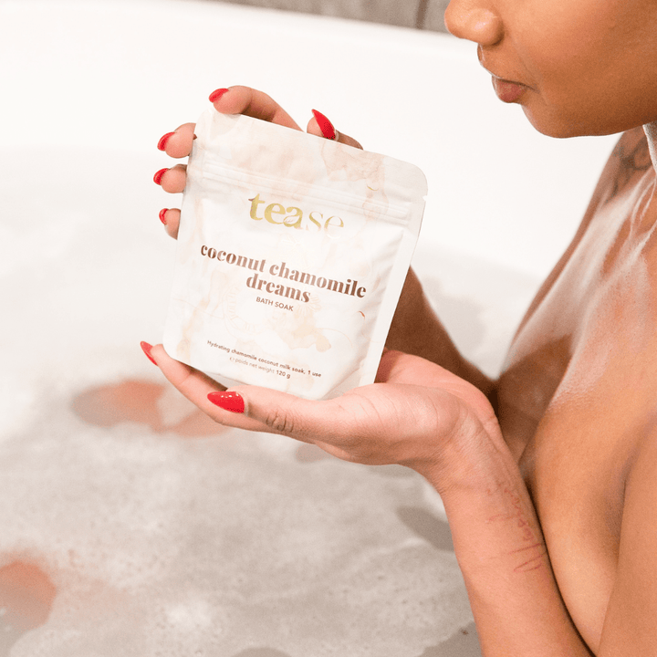 Tease Tea Tease > Bath Soak Coconut Chamomile Dreams Bath Soak Coconut Chamomile Dreams Bath Soak - Tease Wellness Blends