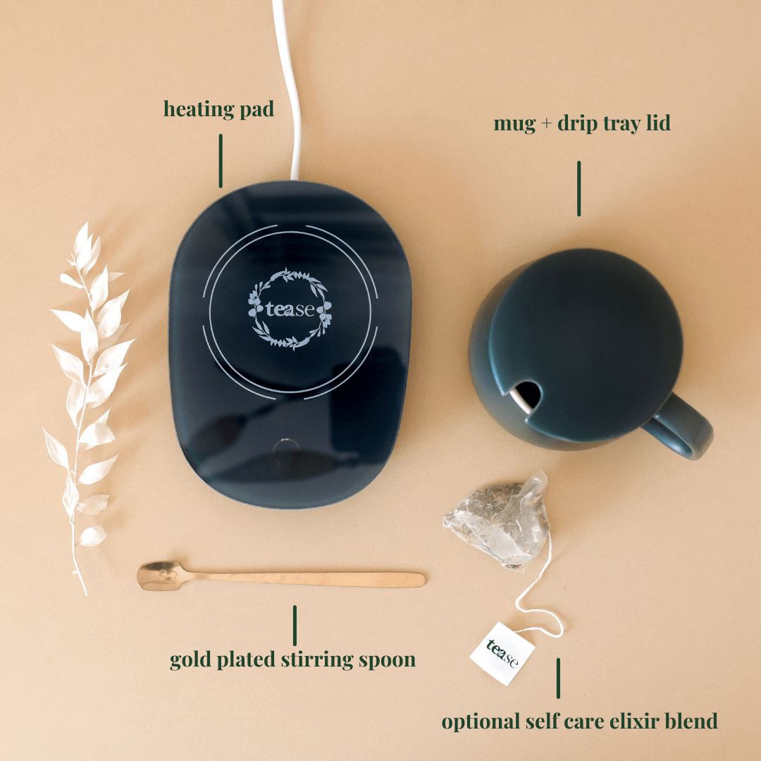 Tease Tea Tease > Drinkware > Mugs Smart Heated Mug Kit Smart Heated Mug Kit | Mug Warmer Set