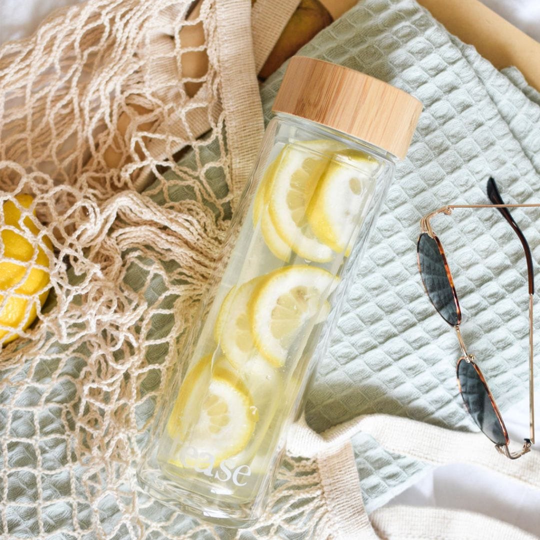 Tease Tea Tease > Drinkware > Tumblers 3 in 1 Sustainable Glass and Bamboo Tea Tumbler 3-in-1 Glass And Bamboo Tumbler - Tease Wellness Blends