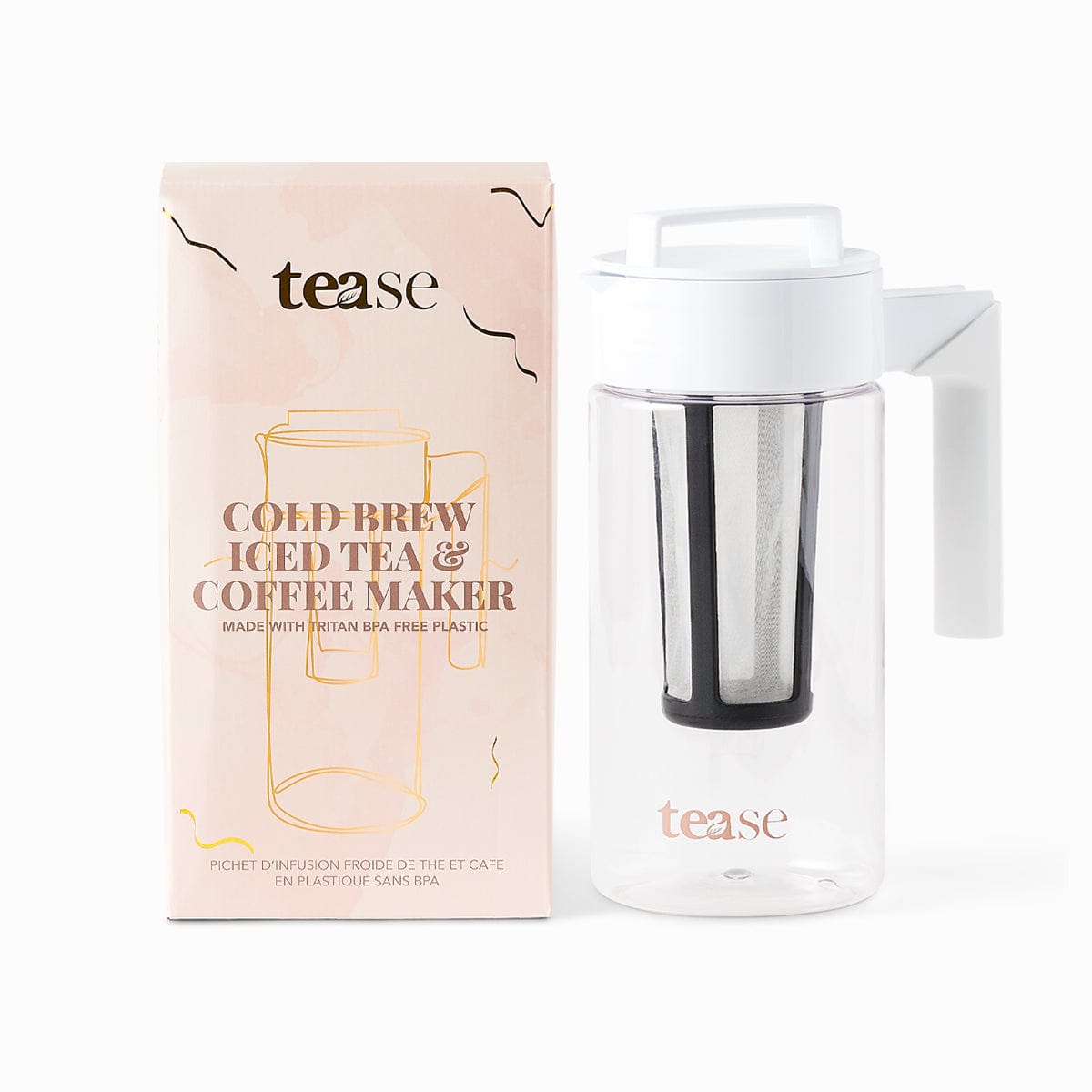 Tease Tea Tease > Serving Pitchers & Carafes Cold Brew Iced Tea & Coffee Maker Kit Tease Tea Iced Tea and Coffee Cold Brew Pitcher Bundle