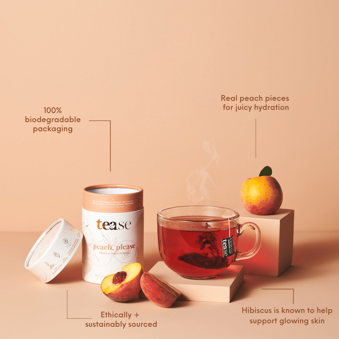 Tease Tea tube-refill Peach, Please Refill (Seasonal) Peach, Please Tea Refill  | Hydration Support - Tease Wellness Blends