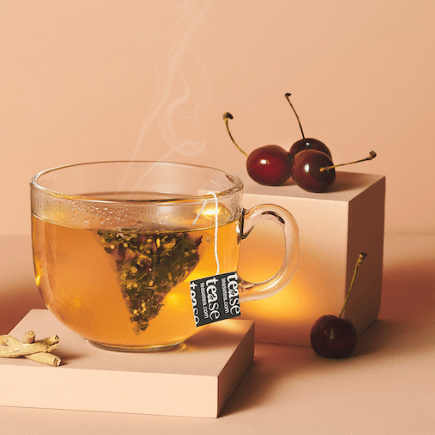 Tease Tea tube-refill > wellness > biodegradable > tea > ashwagandha > stress tea Chill out Cherry Refill Chill out Cherry Tea Refill | Stress Support - Tease Wellness Blends
