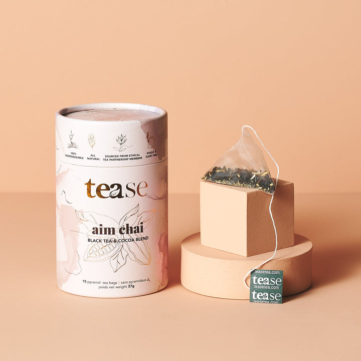 Tease Tea tube-refill > wellness > biodegradable > tea > confidence tea > energy tea Aim Chai Aim Chai Tea | Energy Support - Tease Wellness Blends