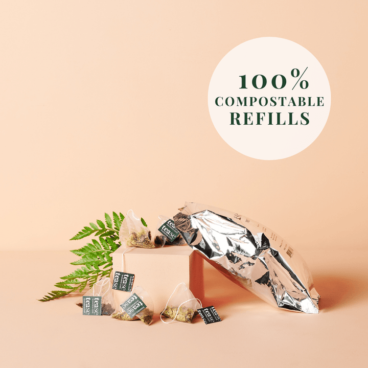 Tease Tea tube-refill > wellness > biodegradable > tea > confidence tea > energy tea Aim Chai Refill Aim Chai Tea Refill | Energy Support - Tease Wellness Blends