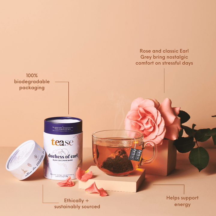 Tease Tea tube-refill > wellness > biodegradable > tea > energy tea > earl grey Duchess of Earl Duchess of Earl Tea | Comforting Blend - Tease Wellness Blends