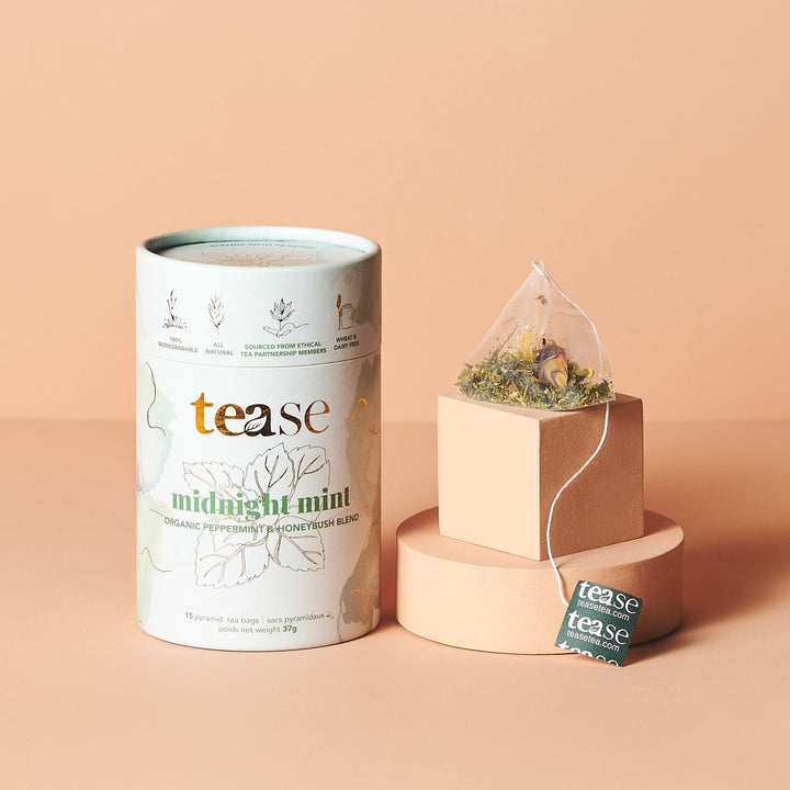 Tease Tea tube-refill > wellness > biodegradable > tea > mint tea > digestion tea > relaxing tea Midnight Mint Midnight Mint Tea | Digestion Support - Tease Wellness Blends