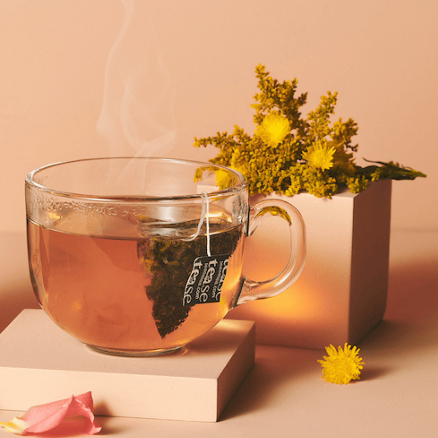 Tease Tea tube-refill > wellness > biodegradable > tea > period tea > pms tea > bloating tea > dandelion tea In the Flow Refill (Organic) In the Flow Tea Refill  | PMS Support - Tease Wellness Blends