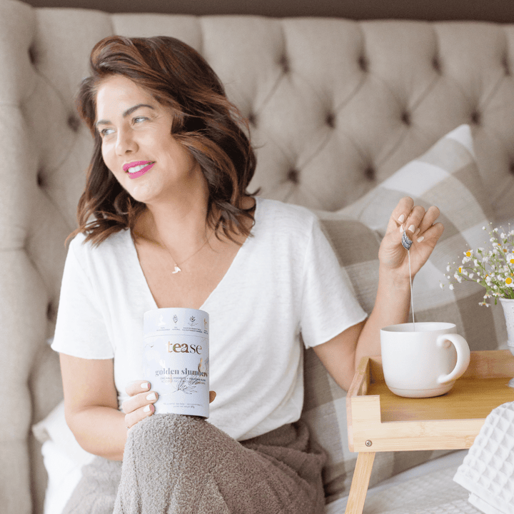 Tease Tea tube-refill > wellness > biodegradable > tea > sleep tea > rooibos > sleepy tea Golden Slumbers Golden Slumbers Tea | Sleep Support - Tease Wellness Blends