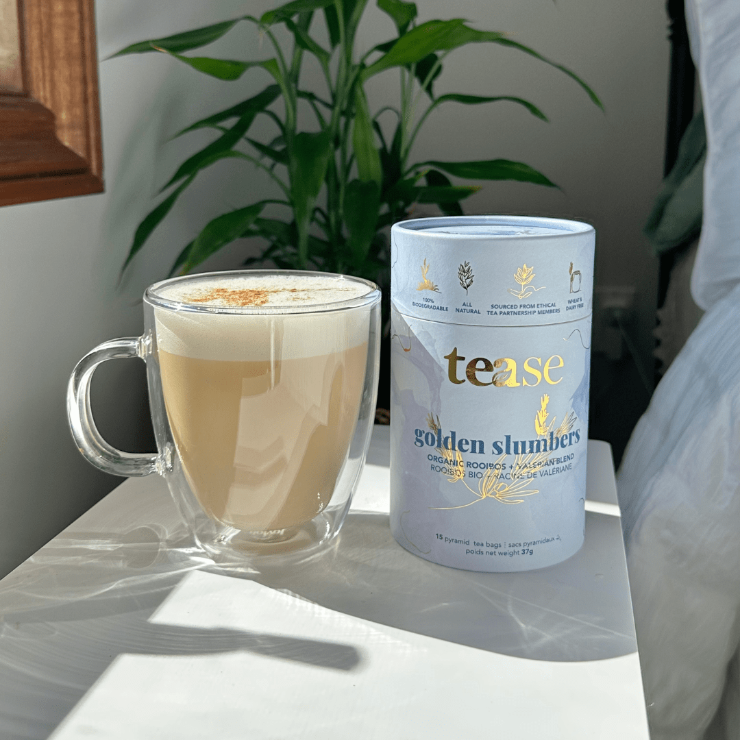 Tease Tea tube-refill > wellness > biodegradable > tea > sleep tea > rooibos > sleepy tea Golden Slumbers Golden Slumbers Tea | Sleep Support - Tease Wellness Blends