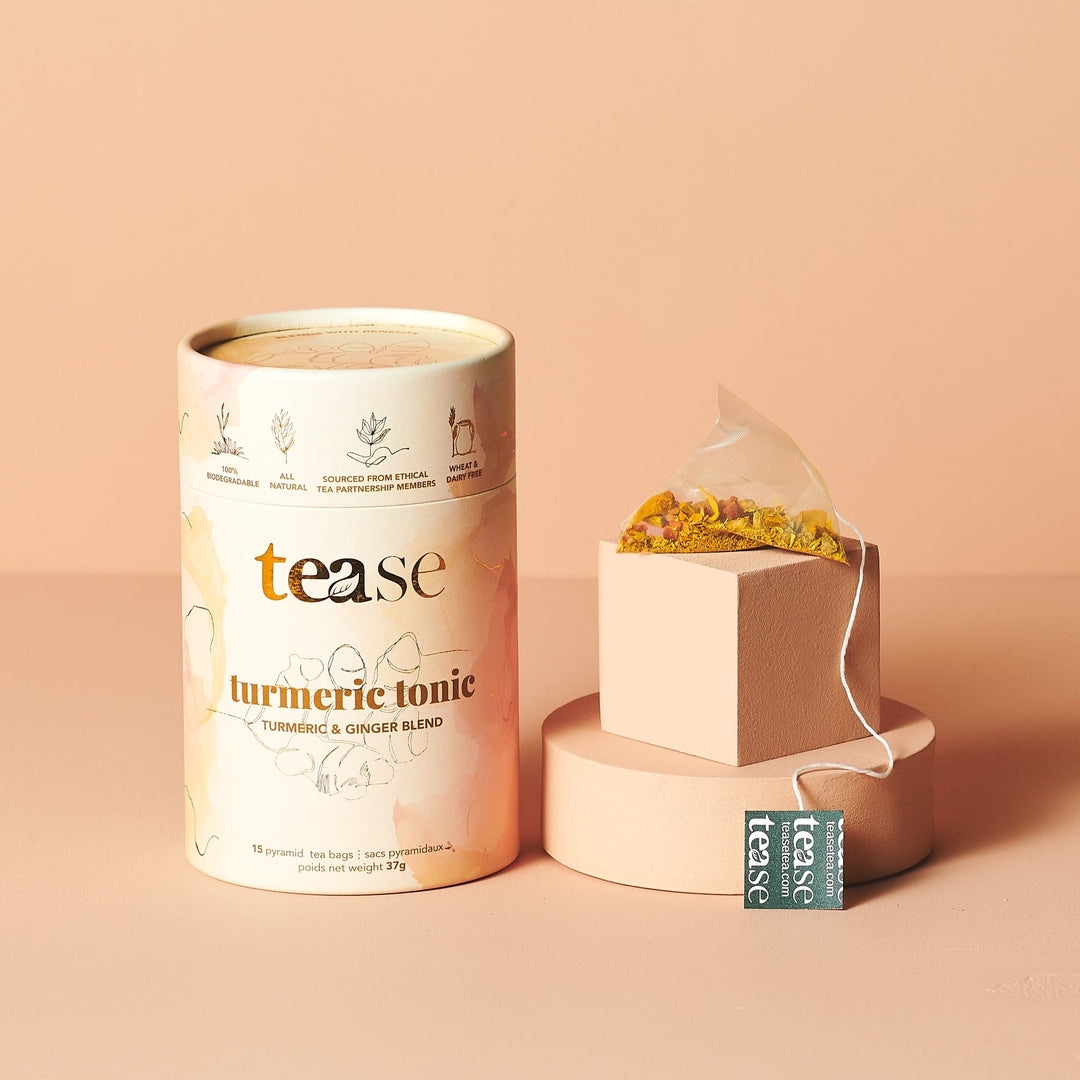Tease Tea tube-refill > wellness > biodegradable > tea > turmeric tea > anti-inflammatory > inflammation tea Turmeric Tonic Turmeric Tonic Tea | Anti-Inflammatory Support - Tease Wellness Blends