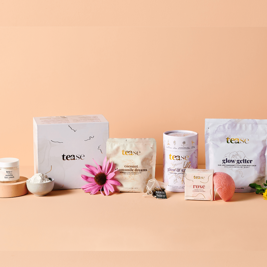 Tease Tease > Beauty Gift Sets Rose Konjac Sponge The Beauty Gift Set