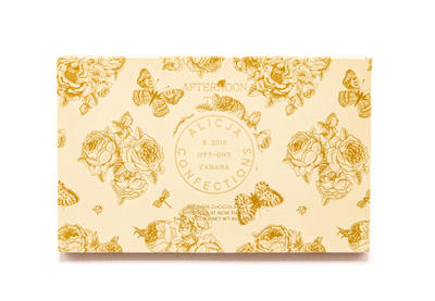 Tease | Wellness Tea Blends Afternoon Tea Postcard Chocolate Bars by Alicja Confections