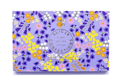 Tease | Wellness Tea Blends Earl Grey Postcard Chocolate Bars by Alicja Confections