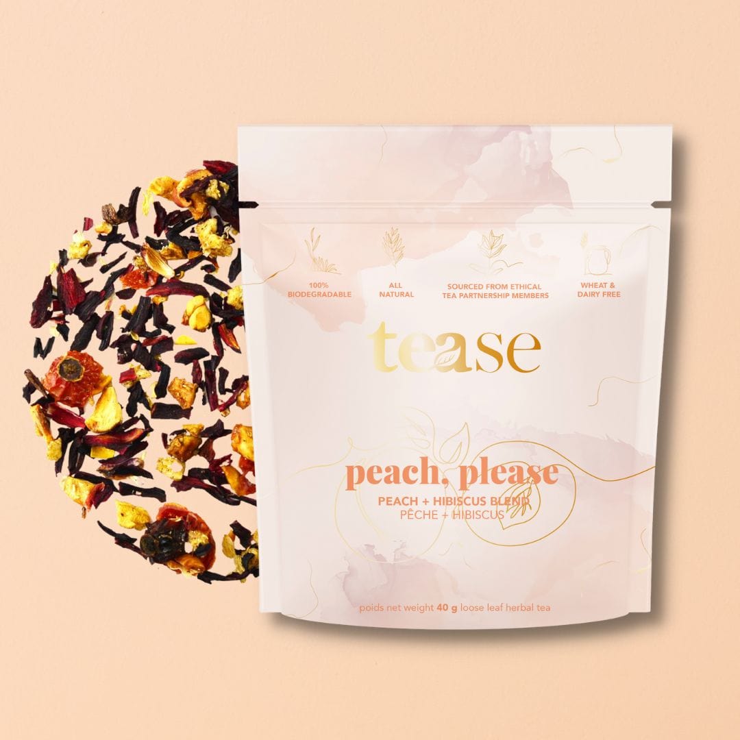 Tease | Wellness Tea Blends Peach Please Loose Leaf Limited Edition Blends Tease Loose Leaf Tea | Limited Edition Blends