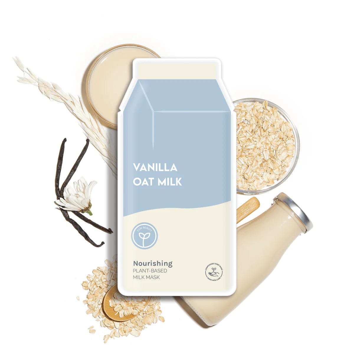 Tease | Wellness Tea Blends Vanilla Oat Milk Nourishing Milk Mask ESW Beauty Face Masks