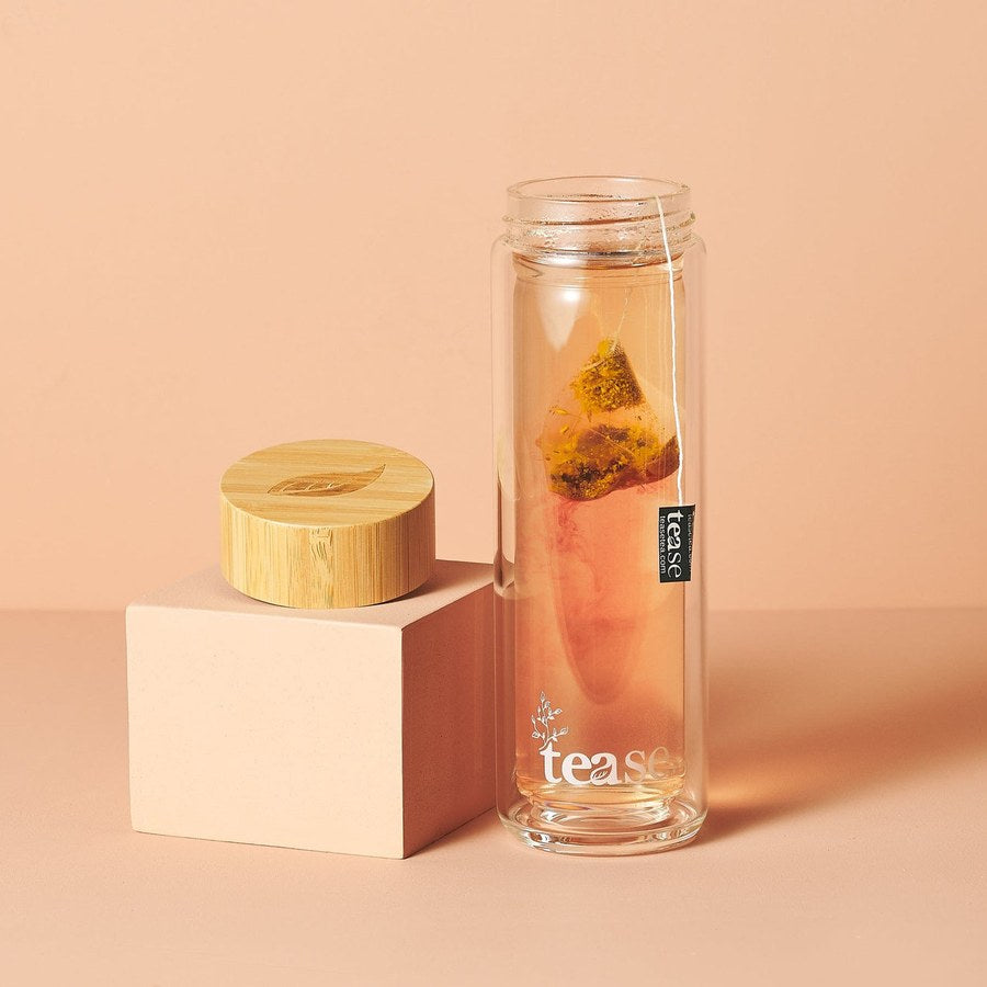 Glass & Bamboo Tumbler
